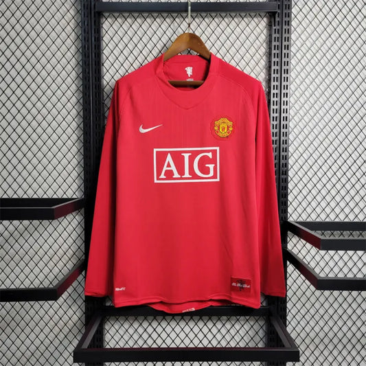 Manchester United 2007-08 Home Full Sleeve | Retro Jersey